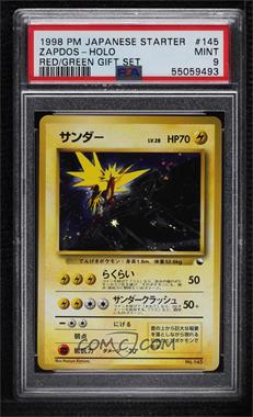 1998 Pokémon - Quick Starter Gift Set: Red - [Base] - Japanese #145 - Zapdos (Holo) [PSA 9 MINT]