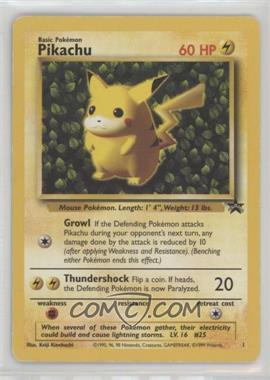 1999-2003 Pokemon Wizards of the Coast - Exclusive Black Star Promos #1.1 - Pikachu [Poor to Fair]