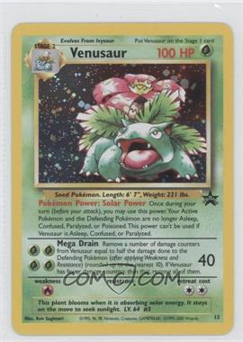 1999-2003 Pokemon Wizards of the Coast - Exclusive Black Star Promos #13 - Venusaur (Holo)