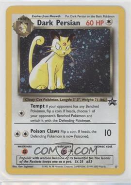 1999-2003 Pokemon Wizards of the Coast - Exclusive Black Star Promos #17 - Holo - Dark Persian (Nintendo Magazine)