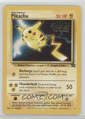 1999-2003 Pokemon Wizards of the Coast - Exclusive Black Star Promos #4.1 - Pikachu (Pokemon The First Movie)