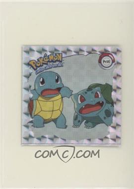 1999 Artbox Pokemon Stickers Series 1 - Prizm #Pr35 - Squirtle and Bulbasaur