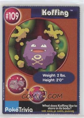 1999 Burger King Master Trainer Collection - [Base] #109 - Koffing (Collectible Movie Scene #8) [EX to NM]