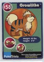 Growlithe (Collectible Movie Scene #4) [Poor to Fair]