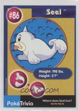 1999 Burger King Master Trainer Collection - [Base] #86 - Seel (Collectible Movie Scene #6)