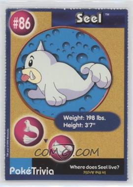 1999 Burger King Master Trainer Collection - [Base] #86 - Seel (Collectible Movie Scene #6)