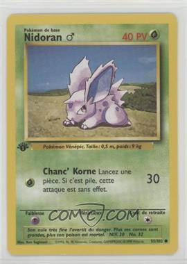 1999 Pokemon Base Set - [Base] - French 1st Edition #55 - Nidoran M