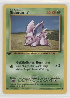 1999 Pokemon Base Set - [Base] - German 1st Edition #55 - Nidoran M