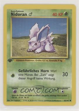 1999 Pokemon Base Set - [Base] - German 1st Edition #55 - Nidoran M