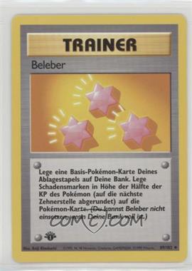 1999 Pokemon Base Set - [Base] - German 1st Edition #89 - Revive