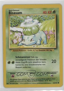 1999 Pokemon Base Set - [Base] - German Unlimited #44 - Bulbasaur