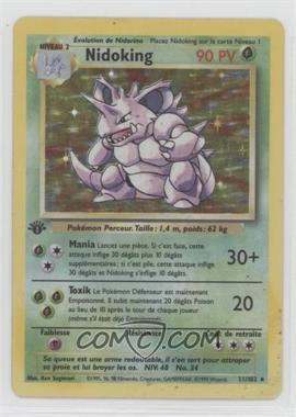 1999 Pokemon Base Set - [Base] - Italian 1st Edition #11 - Nidoking [Good to VG‑EX]