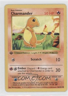 1999 Pokemon Base Set - [Base] - Shadowless 1st Edition #46 - Charmander