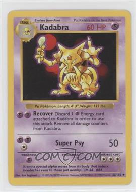 1999 Pokemon Base Set - [Base] - Shadowless #32 - Kadabra