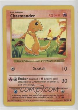 1999 Pokemon Base Set - [Base] - Shadowless #46 - Charmander