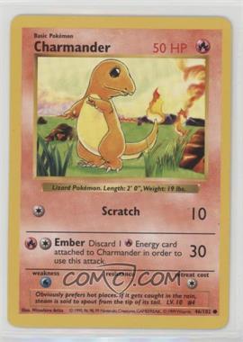 1999 Pokemon Base Set - [Base] - Shadowless #46 - Charmander