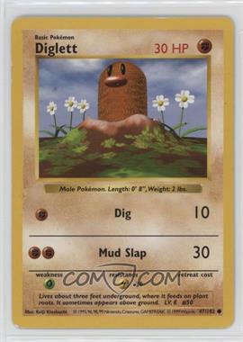 1999 Pokemon Base Set - [Base] - Shadowless #47 - Diglett [EX to NM]