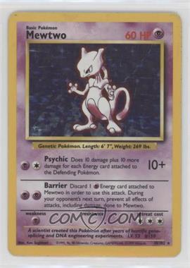 1999 Pokemon Base Set - [Base] - Unlimited #10 - Holo - Mewtwo