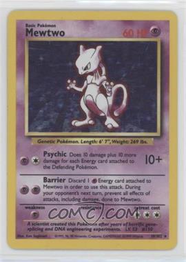 1999 Pokemon Base Set - [Base] - Unlimited #10 - Holo - Mewtwo