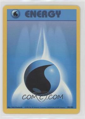 1999 Pokemon Base Set - [Base] - Unlimited #102 - Water Energy