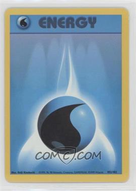 1999 Pokemon Base Set - [Base] - Unlimited #102 - Water Energy