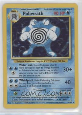 1999 Pokemon Base Set - [Base] - Unlimited #13 - Holo - Poliwrath