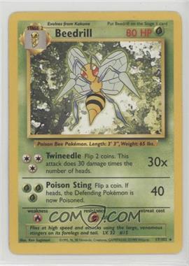 1999 Pokemon Base Set - [Base] - Unlimited #17 - Beedrill