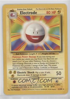 1999 Pokemon Base Set - [Base] - Unlimited #21 - Electrode