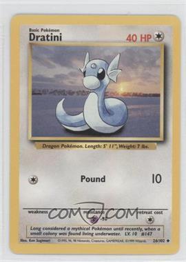 1999 Pokemon Base Set - [Base] - Unlimited #26 - Dratini