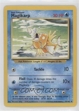 1999 Pokemon Base Set - [Base] - Unlimited #35 - Magikarp [EX to NM]