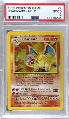 1999 Pokemon Base Set - [Base] - Unlimited #4 - Holo - Charizard [PSA 2 GOOD]