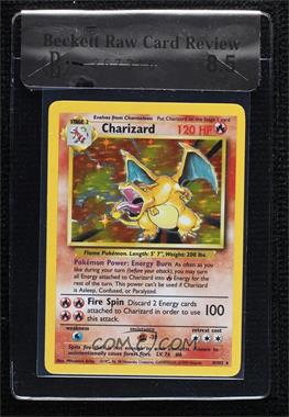 1999 Pokemon Base Set - [Base] - Unlimited #4 - Holo - Charizard [BRCR 8.5]