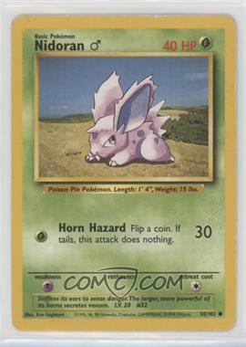 1999 Pokemon Base Set - [Base] - Unlimited #55 - Nidoran M [Good to VG‑EX]