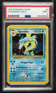 1999 Pokemon Base Set - [Base] - Unlimited #6 - Holo - Gyarados [PSA 9 MINT]