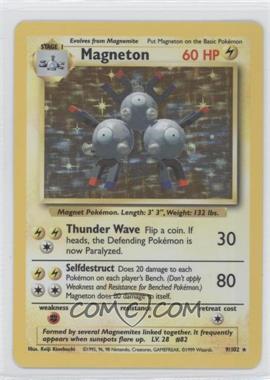 1999 Pokemon Base Set - [Base] - Unlimited #9 - Holo - Magneton