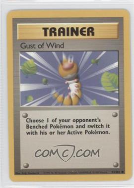 1999 Pokemon Base Set - [Base] - Unlimited #93 - Gust of Wind