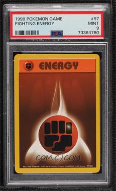 1999 Pokemon Base Set - [Base] - Unlimited #97 - Fighting Energy [PSA 9 MINT]