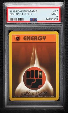 1999 Pokemon Base Set - [Base] - Unlimited #97 - Fighting Energy [PSA 9 MINT]