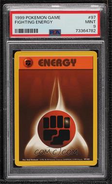 1999 Pokemon Base Set - [Base] - Unlimited #97 - Fighting Energy [PSA 9 MINT]