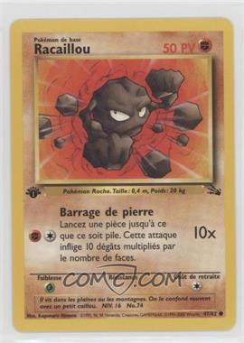 1999 Pokemon Fossil - [Base] - French 1st Edition #47 - Geodude