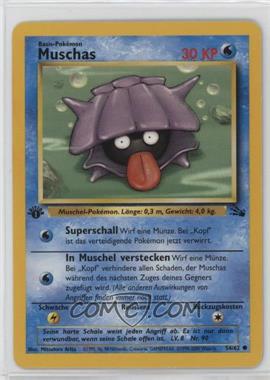 1999 Pokemon Fossil - [Base] - German 1st Edition #54 - Shellder