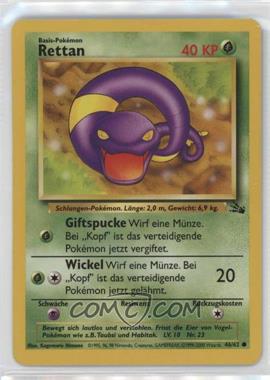 1999 Pokemon Fossil - [Base] - German #46 - Ekans