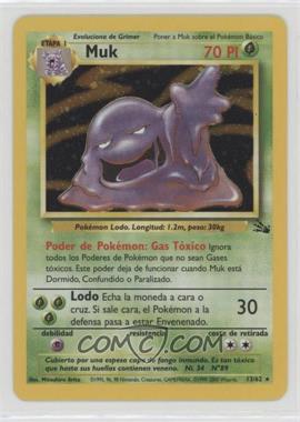 1999 Pokemon Fossil - [Base] - Spanish #13 - Muk