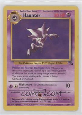 1999 Pokemon Fossil - [Base] #21 - Haunter