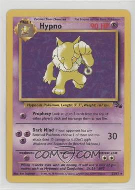 1999 Pokemon Fossil - [Base] #23 - Hypno [EX to NM]
