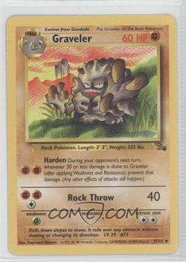 1999 Pokemon Fossil - [Base] #37 - Graveler [Noted]