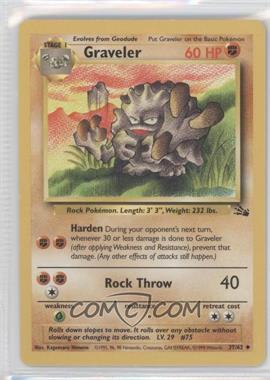 1999 Pokemon Fossil - [Base] #37 - Graveler