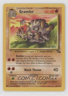 1999 Pokemon Fossil - [Base] #37 - Graveler