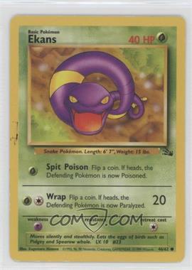 1999 Pokemon Fossil - [Base] #46 - Ekans [Noted]