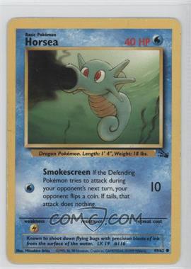1999 Pokemon Fossil - [Base] #49 - Horsea [Noted]